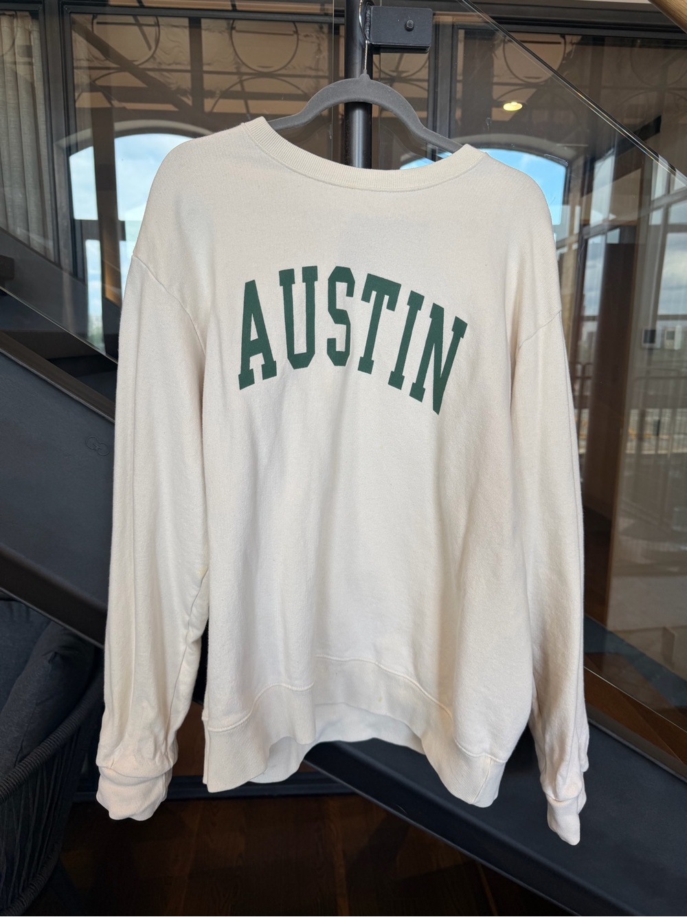 Brandy Melville John Galt Austin Texas Cream Crewneck